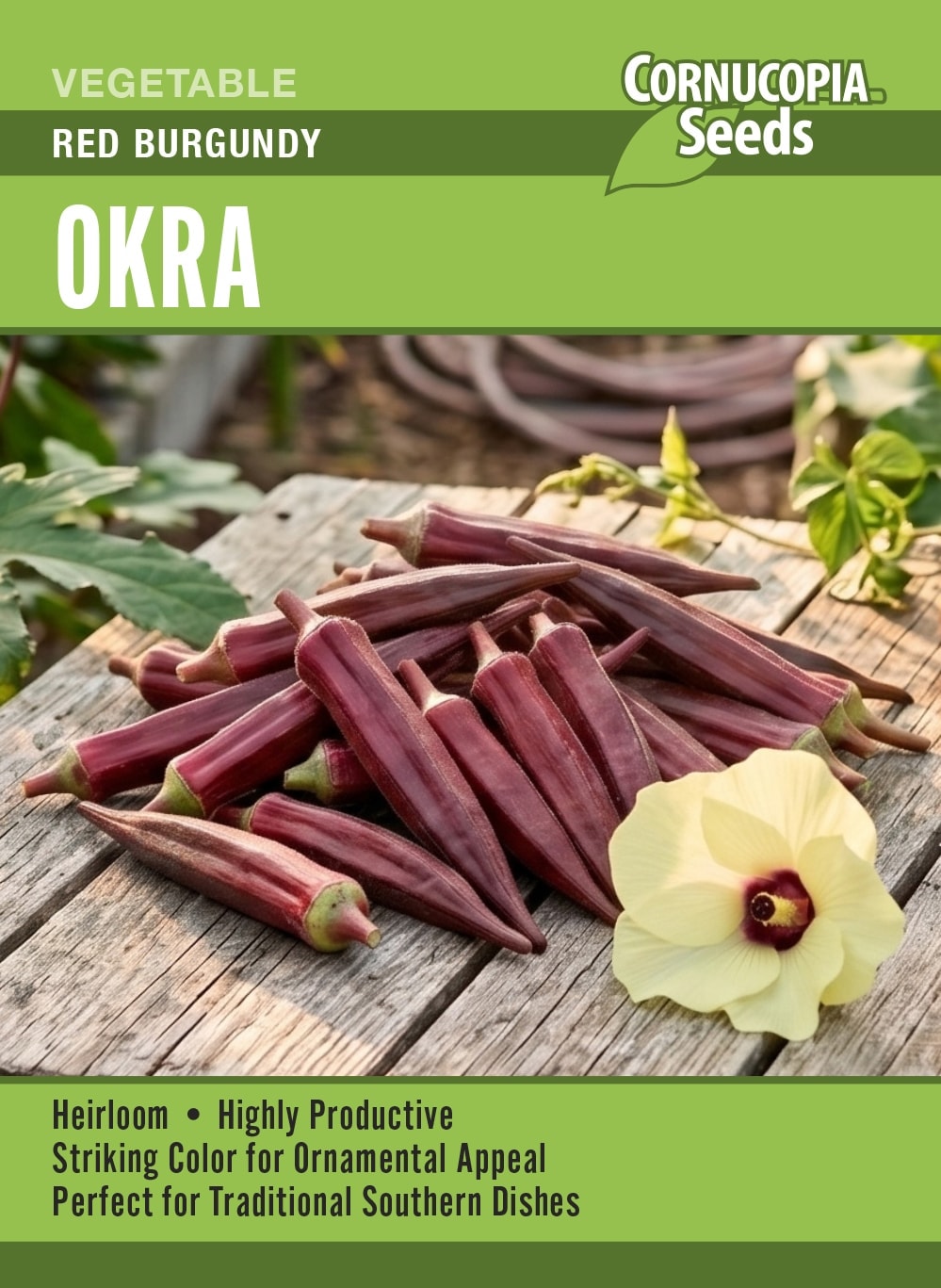 Okra - Red Burgundy