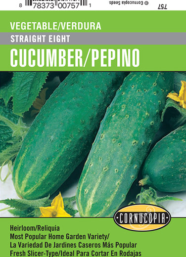 'Straight Eight' Cucumber/Pepino - Spanish/English