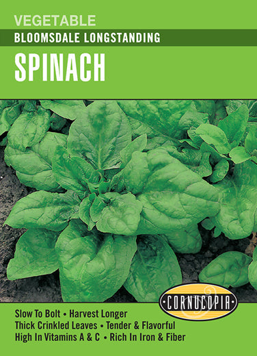 Spinach Bloomsdale Longstanding Seeds