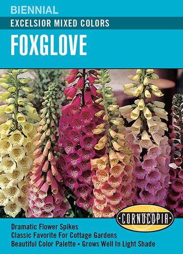 Heirloom Foxglove, Excelsior Mixed Colors
