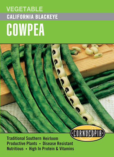 Heirloom Cowpea, California Blackeye