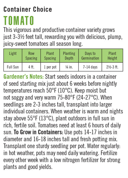 Container Choice Tomato
