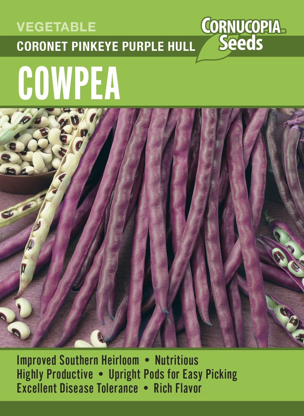 Cowpea - Coronet Pinkeye Purple Hull