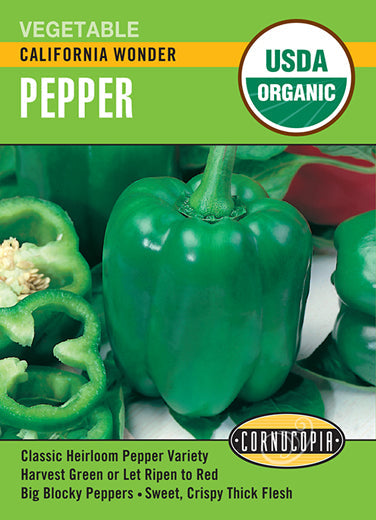 'California Wonder' Organic Pepper