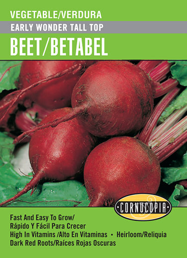 'Early Wonder Tall Top' Beet/Betabel - Spanish/English