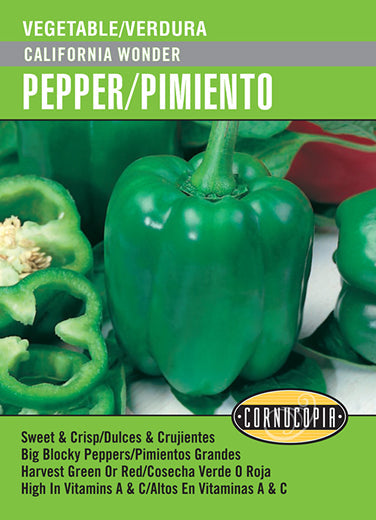 'California Wonder' Pepper/Pimiento - Spanish/English