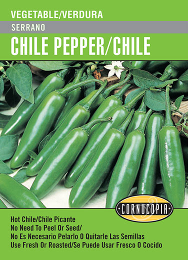 'Serrano' Chile Pepper/Chile - Spanish/English