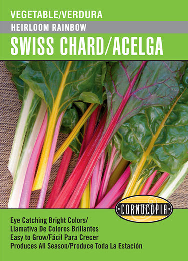 'Heirloom Rainbow' Swiss Chard/Acelga - Spanish/English